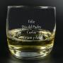 Regalos personalizados: Cristaler&iacute;a personalizada: Vaso de Whisky grabado con texto