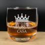 Regalos personalizados: Cristaler&iacute;a personalizada: Vaso de whisky grabado para el rey de la casa