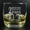 Cristalería personalizada: Vaso de whisky razones para ser papá
