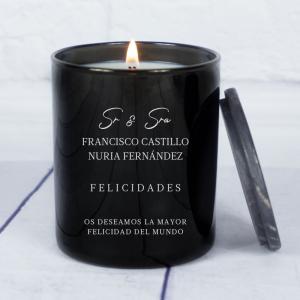 Vela grabada para parejas