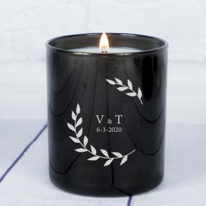 Vela personalizada con monograma