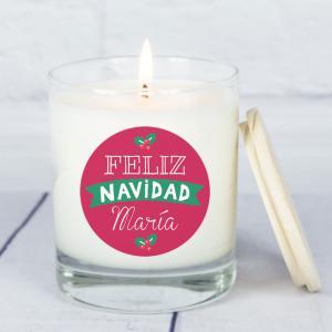 Vela personalizada Feliz Navidad