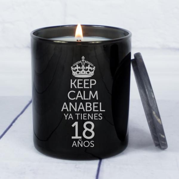 Vela personalizada 'Keep calm'