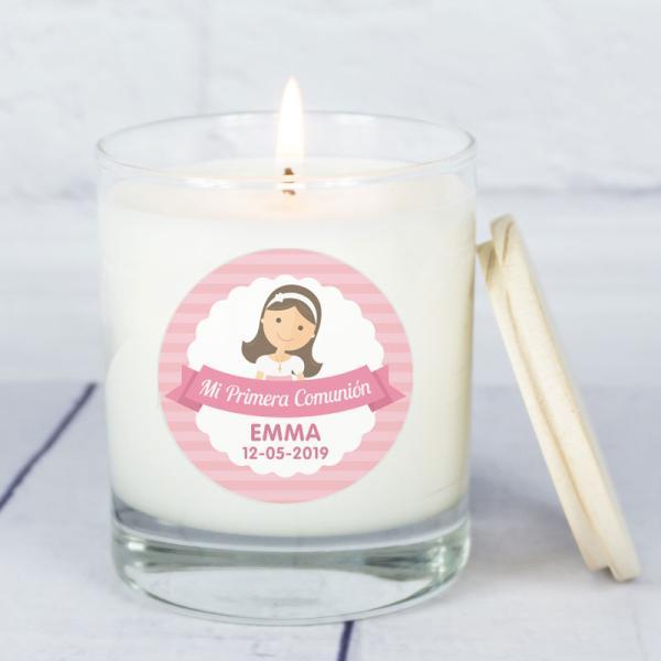 Vela personalizada para comuniones