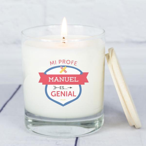 Vela personalizada para profes