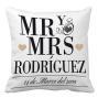 Regalos personalizados: Dise&ntilde;o y decoraci&oacute;n: Coj&iacute;n personalizado Mr y Mrs