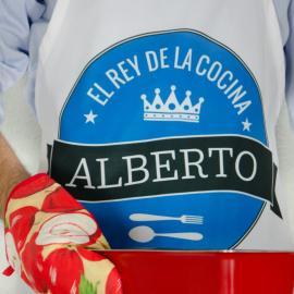 Delantal personalizado el rey de la cocina