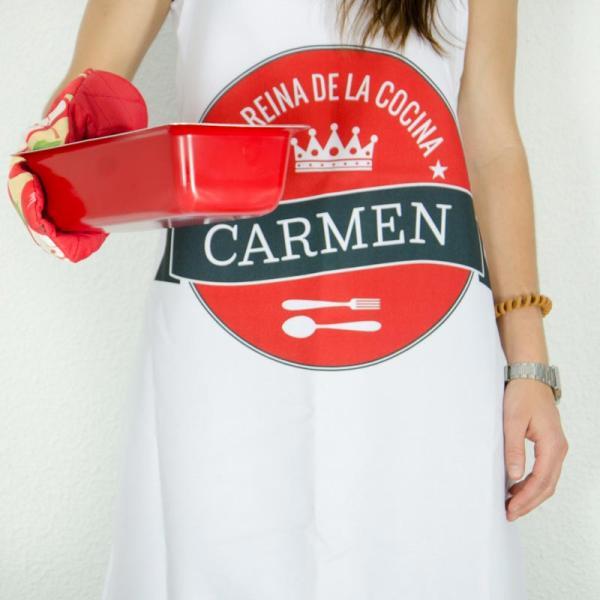 Delantal personalizado la reina de la cocina