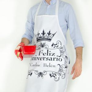 Delantal personalizado para aniversario