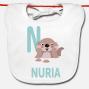 Regalos personalizados: Regalos con nombre: Babero beb&eacute; personalizado 'alfabeto animal'