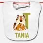 Regalos personalizados: Regalos con nombre: Babero beb&eacute; personalizado 'alfabeto animal'