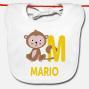 Regalos personalizados: Regalos con nombre: Babero beb&eacute; personalizado 'alfabeto animal'