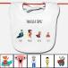 Babero familias personalizado