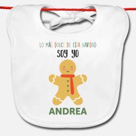 Babero personalizado 'Galleta de Navidad'