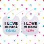 Regalos personalizados: Regalos con nombre: Babero personalizado I love