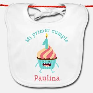 Babero personalizado Mi primer cumple