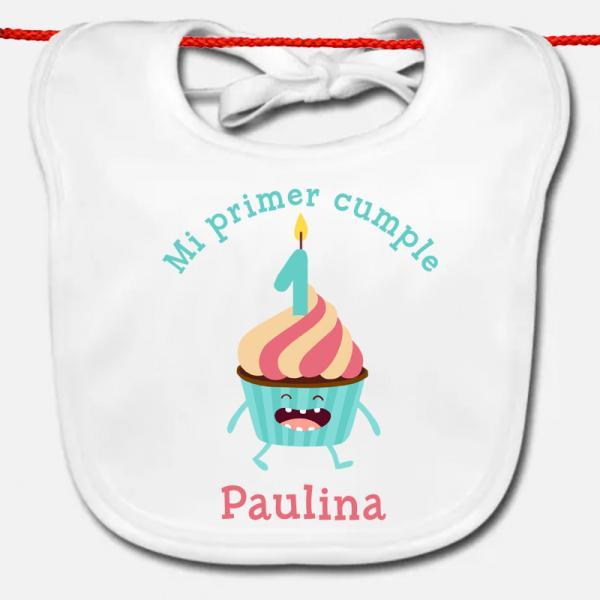Babero personalizado Mi primer cumple