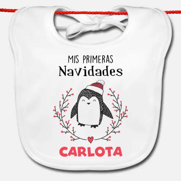 Babero personalizado 'Mis primeras navidades'