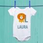 Regalos personalizados: Regalos con nombre: Body beb&eacute; personalizado 'alfabeto animal'