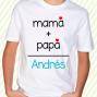 Regalos personalizados: Regalos con nombre: Body o camiseta infantil "pap&aacute;+mam&aacute;" personalizada
