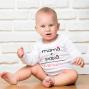 Regalos personalizados: Regalos con nombre: Body o camiseta infantil "pap&aacute;+mam&aacute;" personalizada