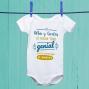 Regalos personalizados: Regalos con nombre: Body personalizado beb&eacute; genial