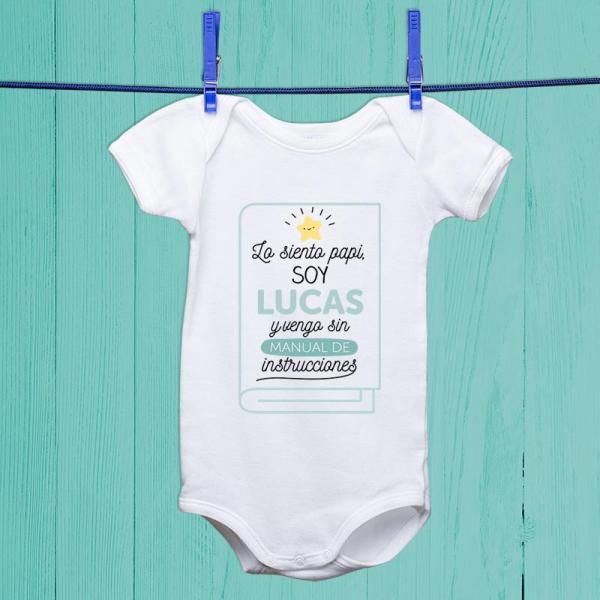 Body personalizado 'Vengo sin instrucciones'