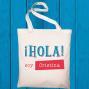 Regalos personalizados: Regalos con nombre: Bolsa tote bag personalizada &iexcl;Hola!