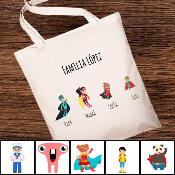 Bolsa tote BIO familias personalizado
