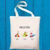 Regalos con nombre: Bolsa tote BIO familias personalizado