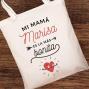 Regalos personalizados: Regalos con nombre: Bolsa tote "Mam&aacute; bonita" personalizada