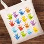 Regalos personalizados: Regalos con el dibujo de tus hijos: Bolsa tote personalizada 'Dejas huella' BIO