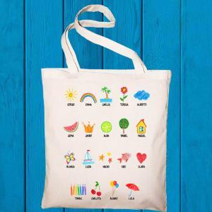 Bolsa tote personalizada 'Dibujos' BIO