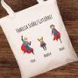 Regalos personalizados: Regalos con nombre: Bolsa Tote S&uacute;per familia personalizado