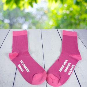 Calcetines divertidos personalizados para mamá