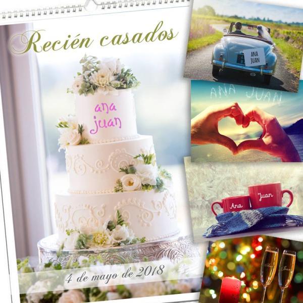 Calendario Boda personalizado
