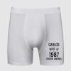 Regalos con nombre: Calzoncillo Bóxer BIO personalizado 'Made in'
