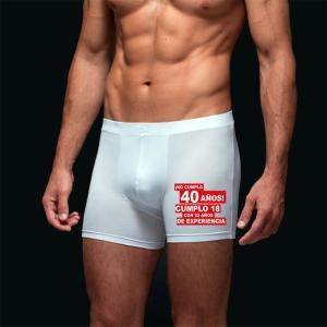 Calzoncillo Bóxer BIO personalizado para cumpleaños