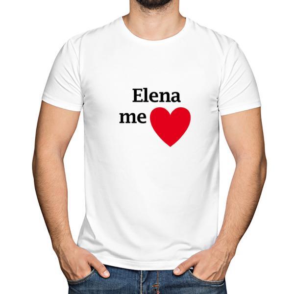 Camiseta enamorado personalizada