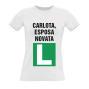 Regalos personalizados: Camisetas personalizadas: Camiseta esposa novata personalizada