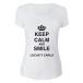 Camiseta Keep calm and smile para madres