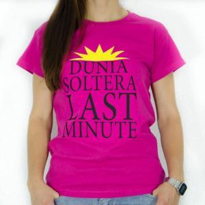 Camiseta soltera last minute personalizada