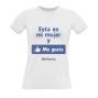 Regalos personalizados: Camisetas personalizadas: Camiseta me gusta mi mujer personalizada
