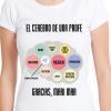 Camisetas personalizadas: Camiseta para profesoras El cerebro de una profe