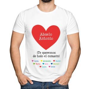 Camiseta personalizada abuelo Te queremos