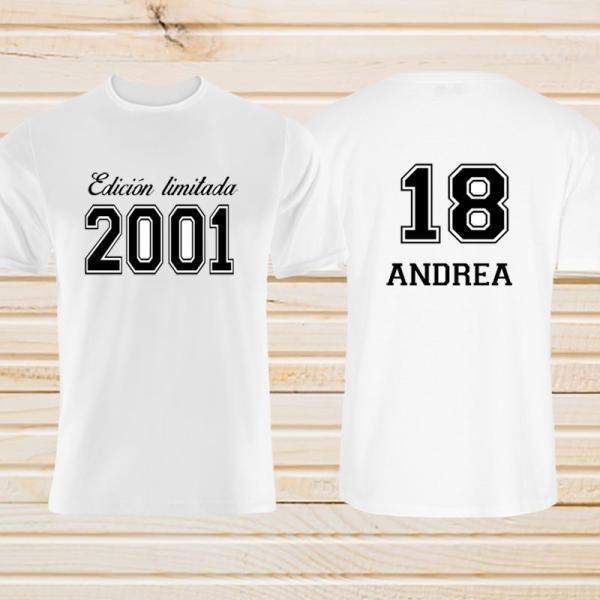 Camiseta personalizada cumpleaños