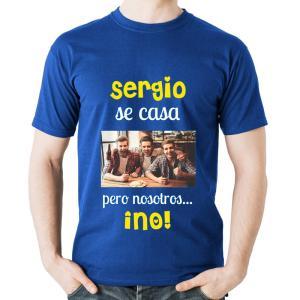 Camiseta personalizada despedida Él se casa...