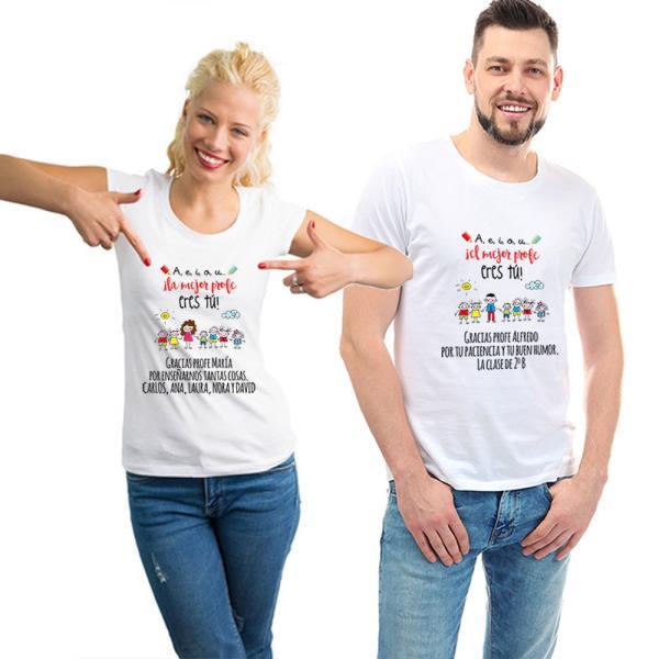 Camiseta personalizada 'El mejor profe eres tú'