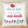 Regalos personalizados: Dise&ntilde;o y decoraci&oacute;n: Coj&iacute;n besito personalizado