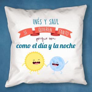 Cojín divertido para enamorados